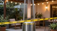 patio heater clearance safety