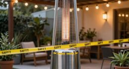 patio heater clearance safety