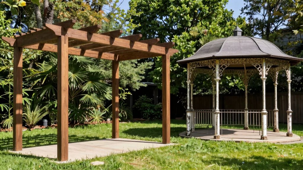 pergola vs gazebo cost and durability