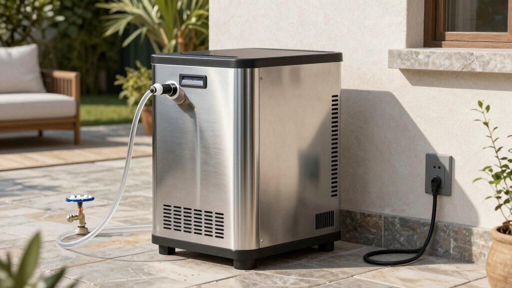 power or plumbing connection