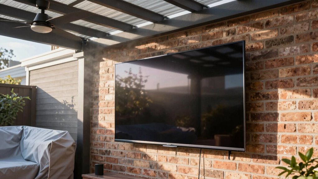 prevent outdoor tv heat damage