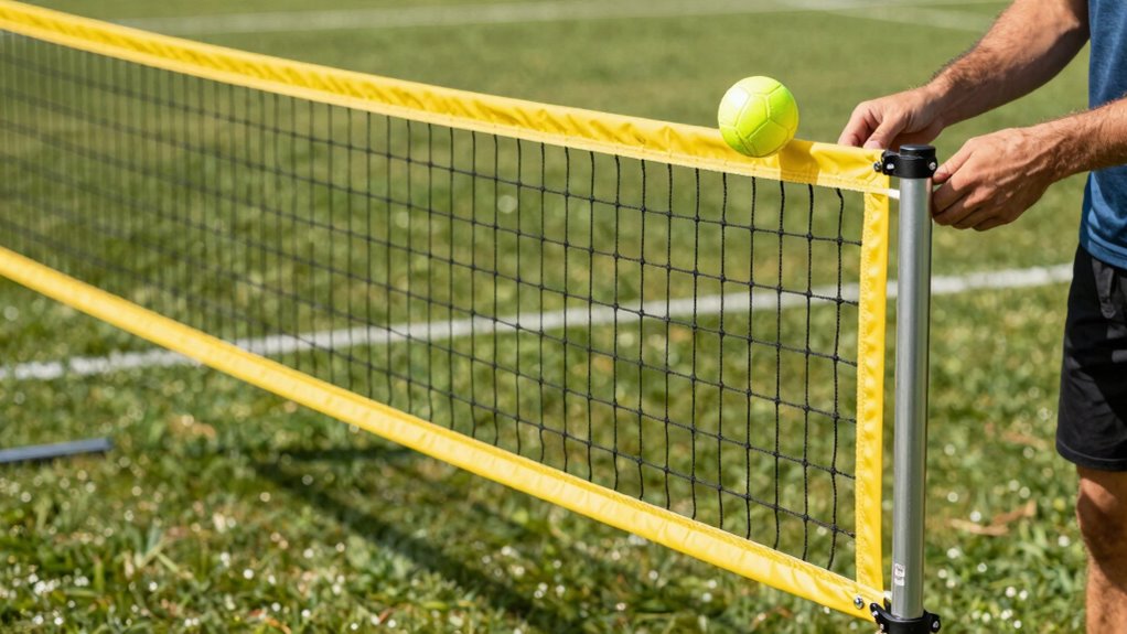 proper net tension and positioning