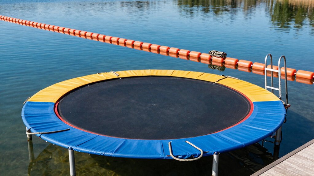 proper water trampoline setup