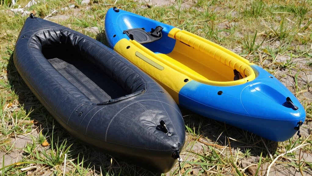 pvc kayaks are easier to store