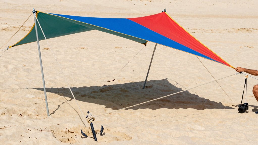 reinforce anchors regularly outdoors