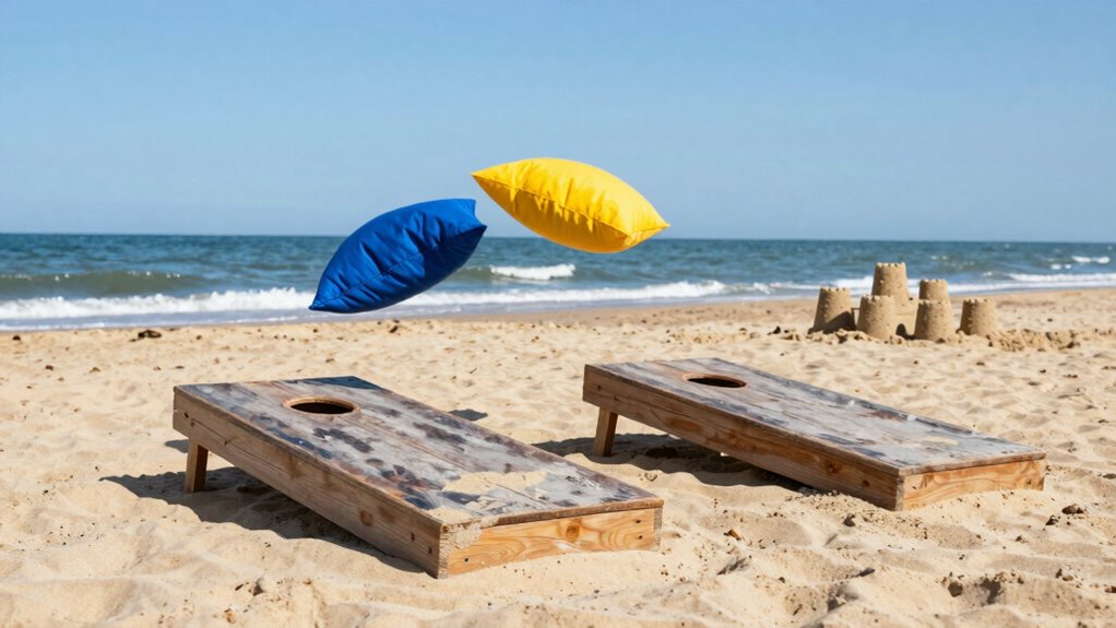 sand cornhole throwing techniques