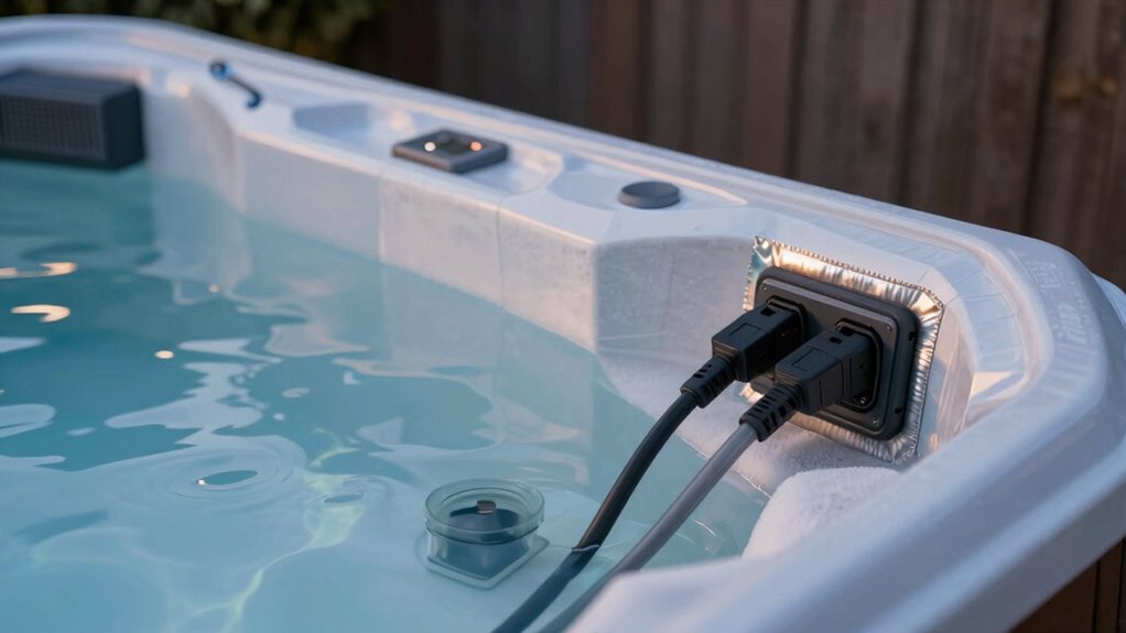 seal gaps insulate hot tub