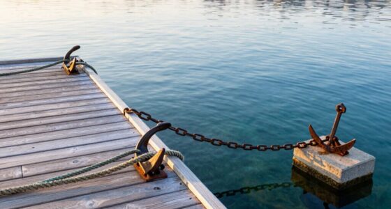 secure dock with anchors