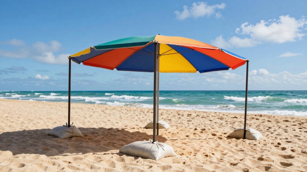 secure shelter with stakes