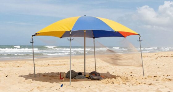 securing beach shelters firmly