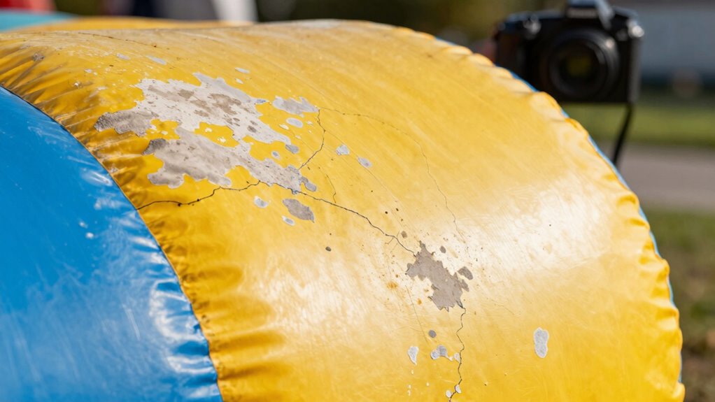 sunlight causes material deterioration