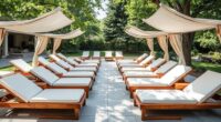 top double canopy lounges