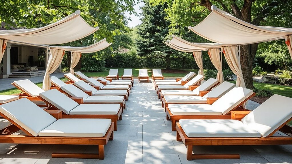 top double canopy lounges