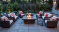 top fire pit patio sets