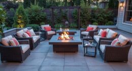top fire pit patio sets