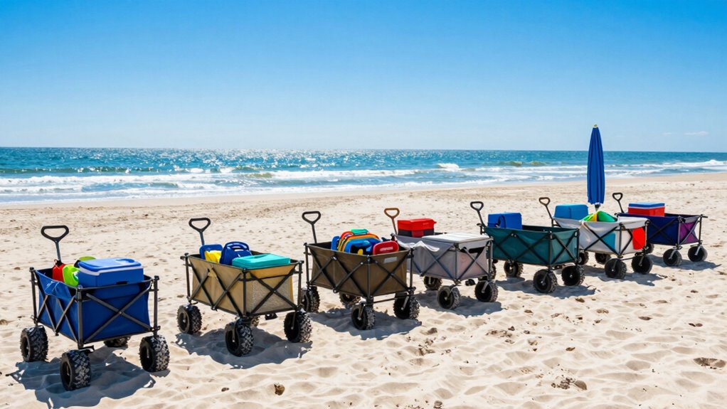 top heavy duty beach carts