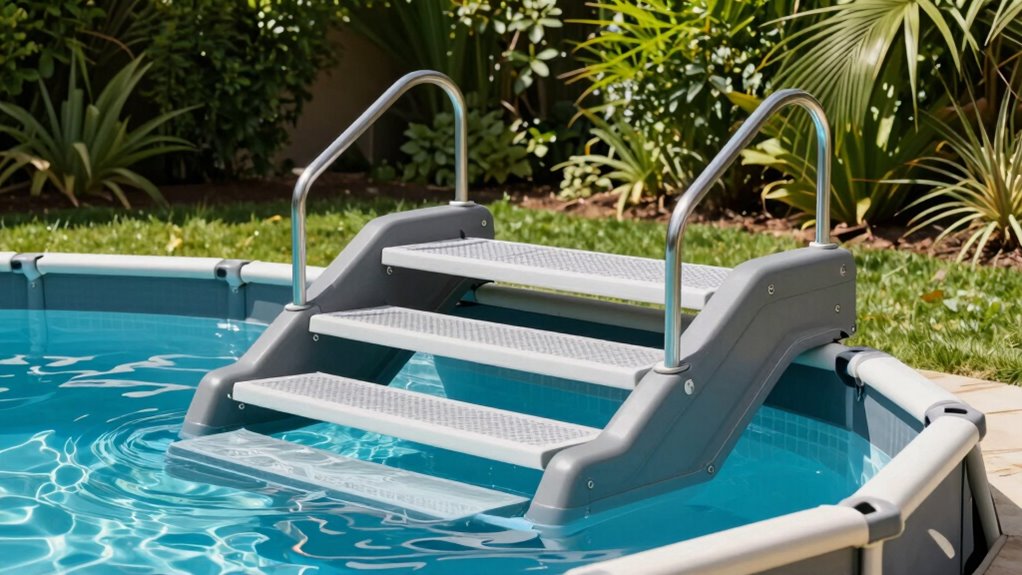 top heavy duty pool steps