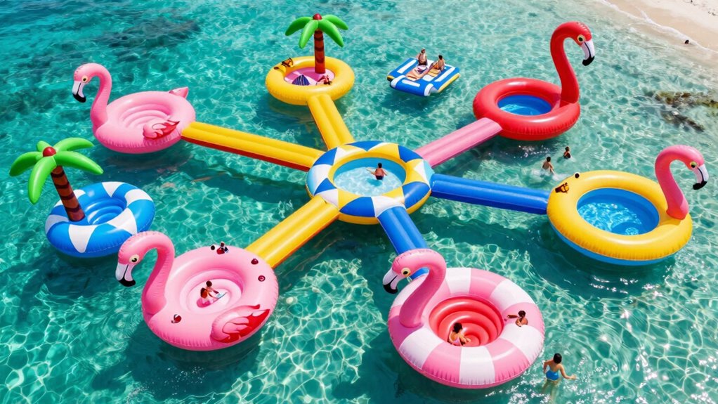 top inflatable pool islands