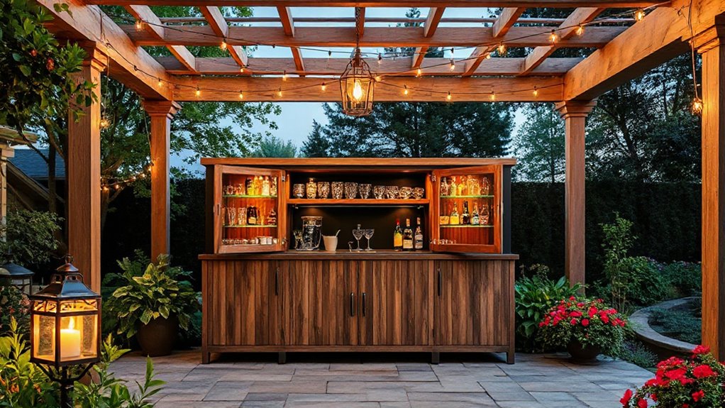 top outdoor bar cabinets