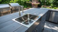 top outdoor kitchen sink stations