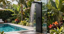 top outdoor pool showers