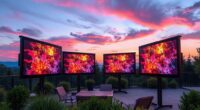 top outdoor projection screens