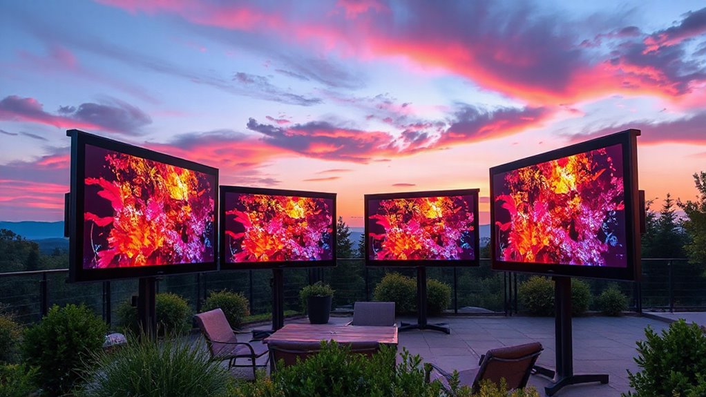 top outdoor projection screens