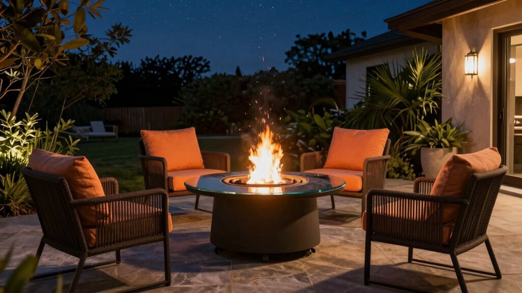 top patio fire pit tables