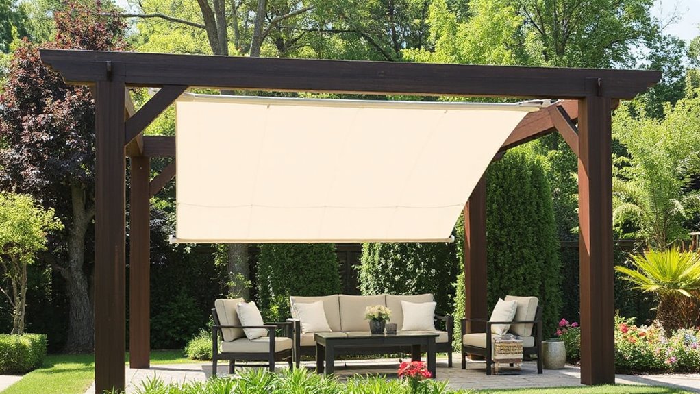 top pergola kits with canopy