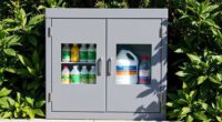 top pool chemical storage cabinets