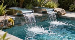 top pool waterfall spillways
