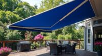 top retractable shade awnings