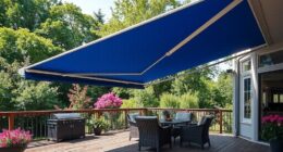 top retractable shade awnings