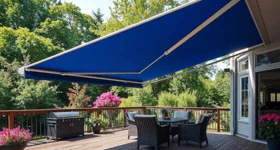 top retractable shade awnings