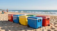 top rolling beach coolers