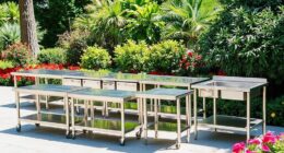 top stainless prep tables