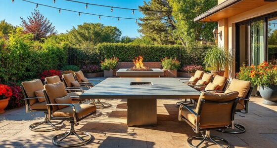 top swivel outdoor dining sets