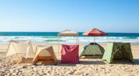 top wind resistant beach tents