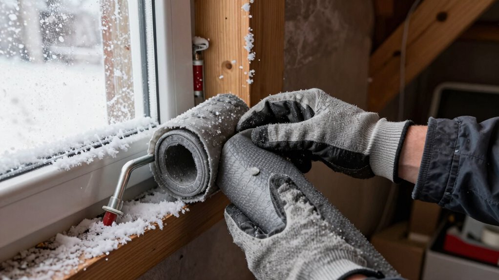 turn off water thaw pipes