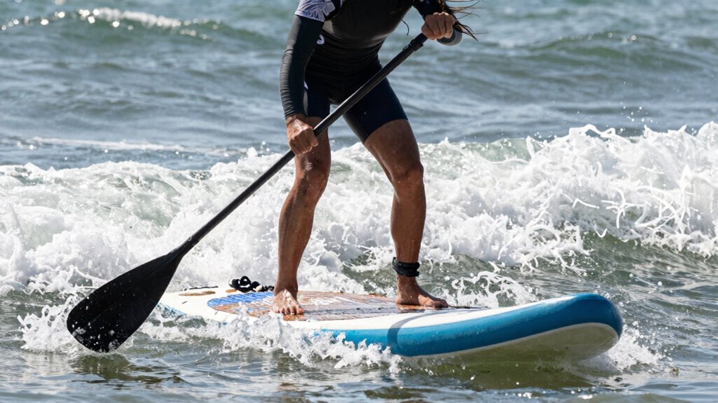 widen stance lower center