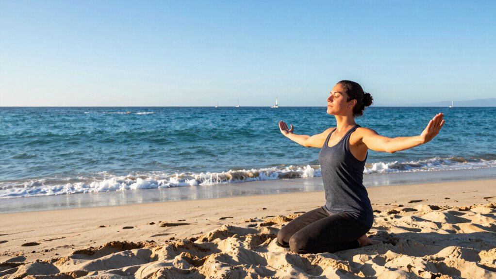 active beach breathing exercise