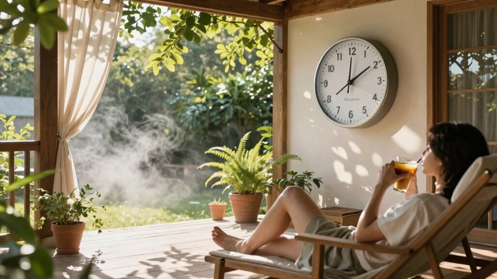 adjust schedule for cooler times