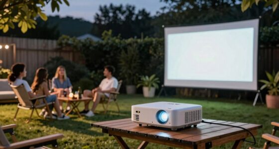 backyard projector brightness importance