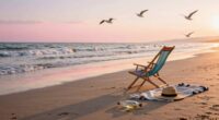 beach break for relaxation