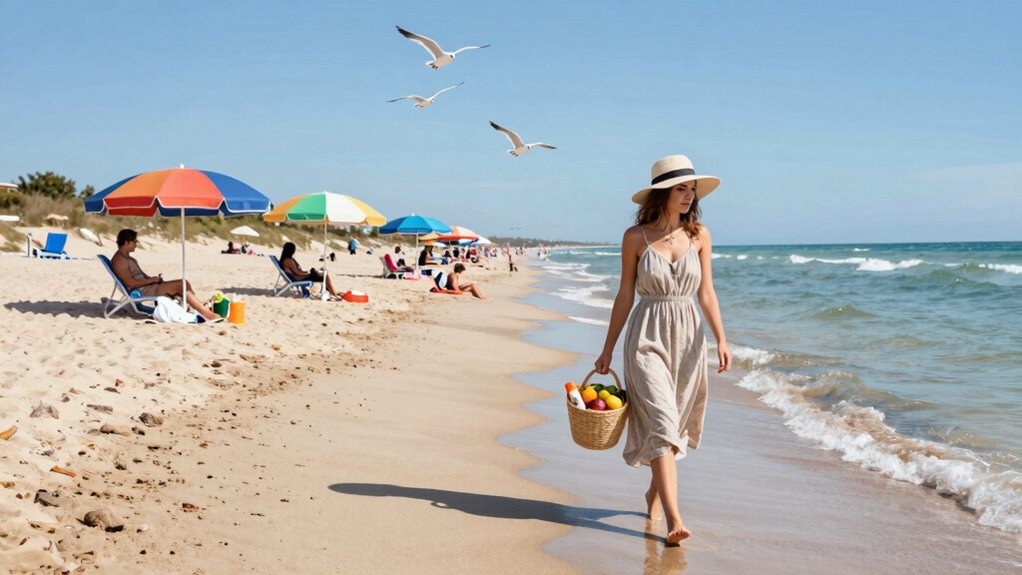 beach errands with sun safety