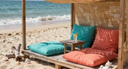 beach shade and seating