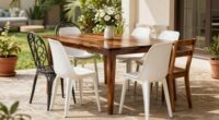 choosing too large patio furniture