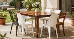 choosing too large patio furniture