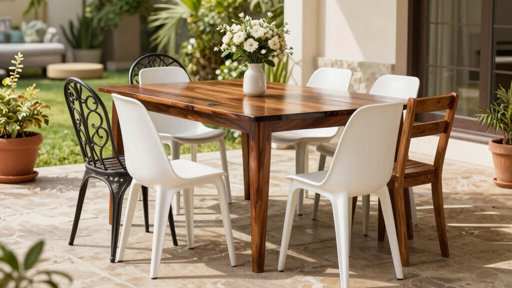 choosing too large patio furniture