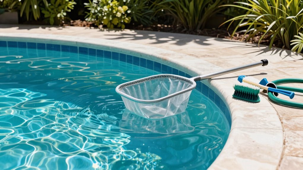 consistent weekly pool cleaning